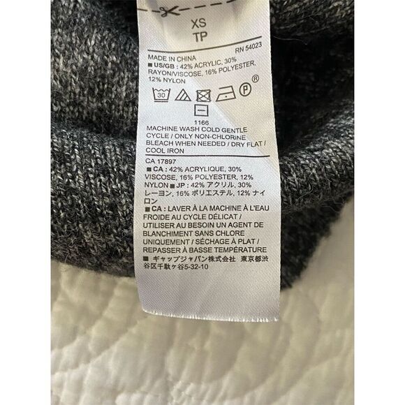 Banana Republic Women's XS Gray Sweater Dress Cowl Neck Long Sleeve​ - Picture 4 of 10